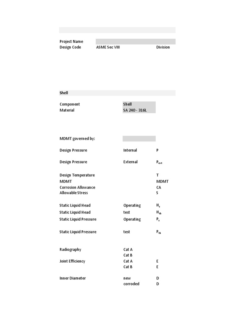 Pressure Vessel Design Calculations | PDF | Teaching Methods ...
