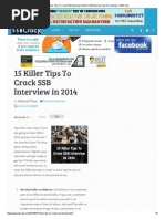 15 Killer Tips to Crack SSB Interview in 2014 _ SSB Interview Tips & Coaching _ SSBCrack