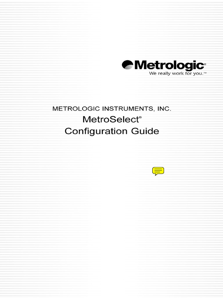 MetroSelect Configuration Guide 02407H | PDF | Barcode | Image Scanner