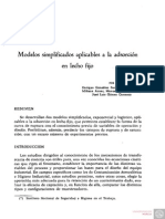 Modelos Simplificados Aplicables A La Adsorción en Lecho Fijo