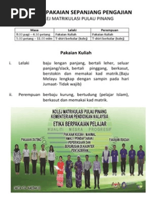 Etika Berpakaian Penjawat Awam  PDF