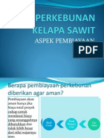 Analisis Pembiayaan Perkebunan Kelapa Sawit