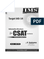 Civil Services Aptitude Test CSAT Complete Information Brochure 2014