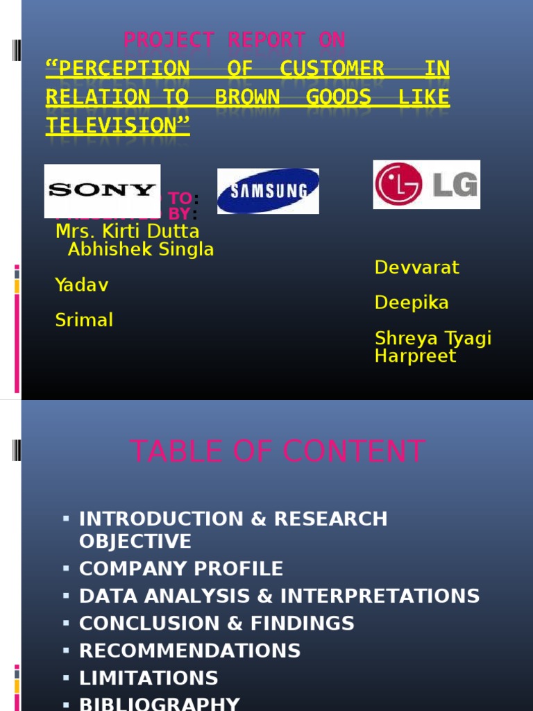 Presented To: Presented By | PDF | Samsung | Sony