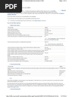 Excel 2003 Online Keyboard Shortcuts