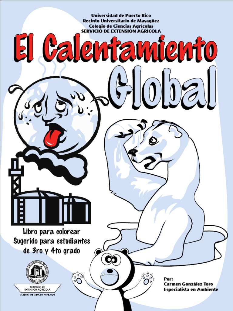 Calentamiento Global Libro Para Colorear MEI Calentamiento global Invernadero