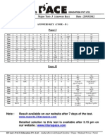 IIT-JEE 2013 Major Test - 3 (Answers Key) Date: 25/03/2012