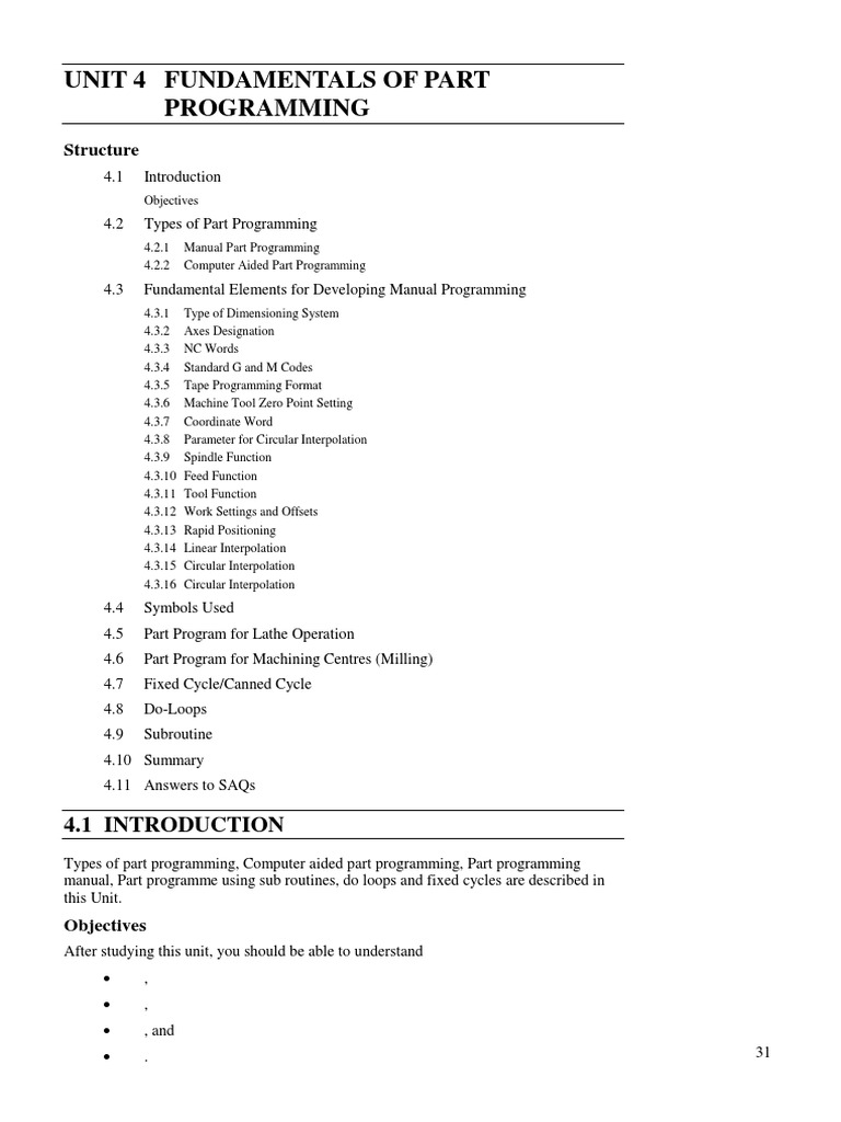 Fundamentals of Part Programming: A Comprehensive Guide to Manual and ...