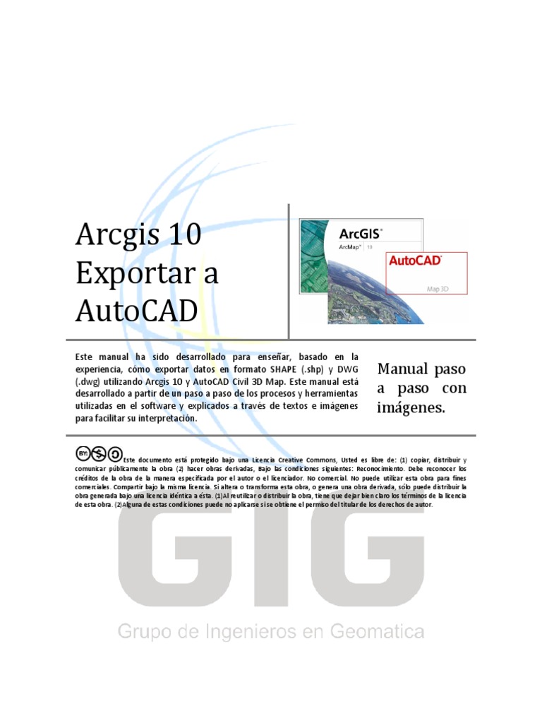Arcgis+10 Exportar+a+Autocad+Map PDF | PDF | Tecnología