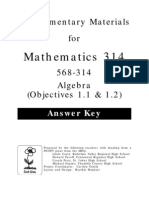 Supplementary Materials For: Mathematics 314