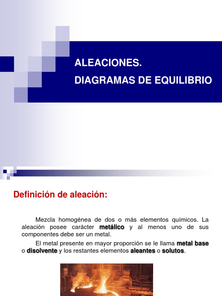 Aleaciones y Diagramas de Fases | PDF | Métodos y materiales de enseñanza