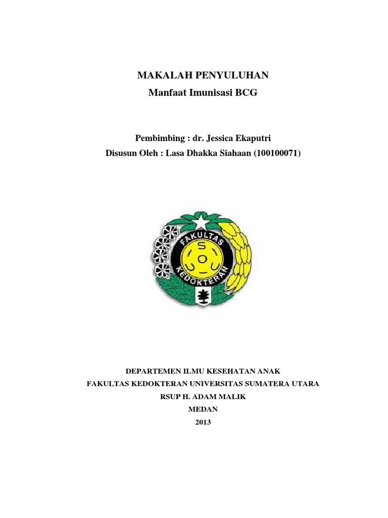 Makalah Penyuluhan Bcg