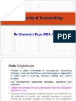 Management Accounting Course Overview