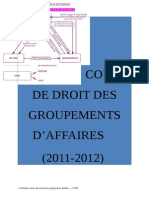Droit Des Groupements D'affaires (Corrigé)