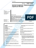 NBR 12042 - 92 - Materiais Inorgânicos - Determinação Do Desgaste Por Abrasão - 3pag