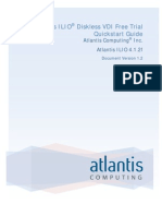 Atlantis ILIO Diskless VDI Free Trial Quickstart Guide v1.
