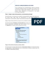 Combinación de Correspondencia en Word