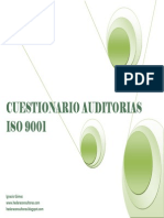 Check List Cuestionario Auditoria ISO9001