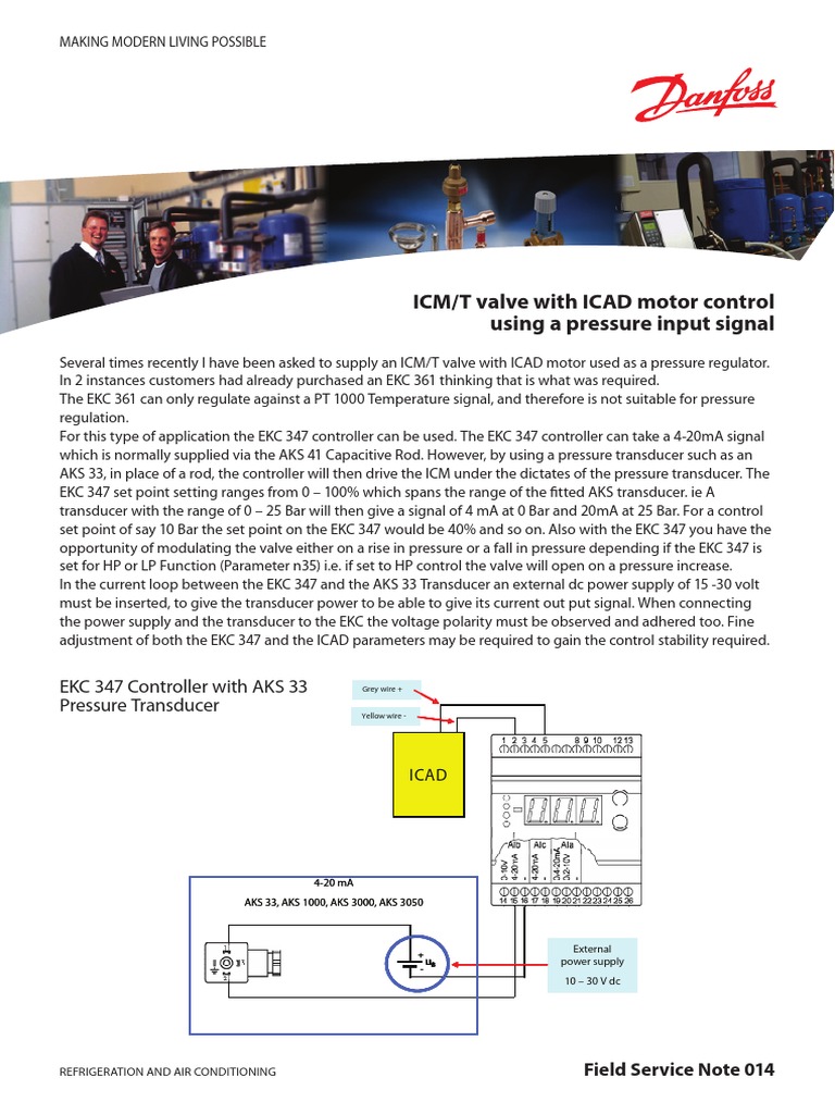 ICMT Valve With ICAD Motor Control Using A Pressure Input Signal | PDF ...