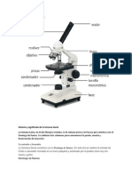 Microscopio Con Sus Partes