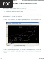 Como Exportar Contornos de Mapas Gerados No AutoCad