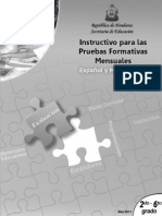 Pautas Pruebas Formativas Mensuales 2 - A 6 - Grado Esp y Matem.