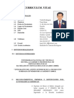 Curriculum Vitae Tony Verde