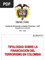 Tipologias de Financiacion Del Terrorismo