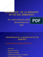 SANGRADOS   DE  LA SEGUNDA MITAD DEL EMBARAZO