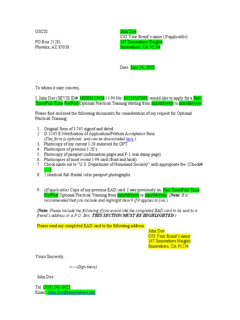 i 693 rfe cover letter sample