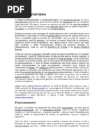 Parlamentarismo - Presidencialismo