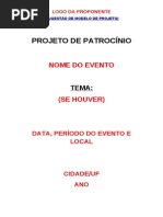 Modelo Projeto Patrocinio Suframa 2014