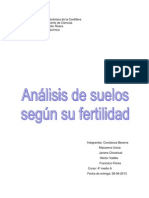 Analisis Del Suelo Segun Su Fertilidad