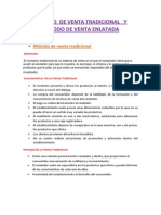 Resumen Método de Venta Tradicional y Método de Venta Enlatada