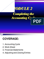 Module 2- Completing the Accounting Cycle Discussion