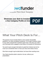 Investor Pitch Deck Template