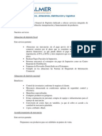 ALMER Es Un Almacén General de Depósito Dedicado a Ofrecer Servicios Integrales de Logística