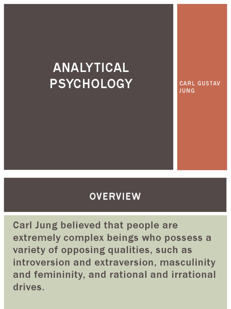 Analytical Psychology | PDF | Carl Jung | Analytical Psychology
