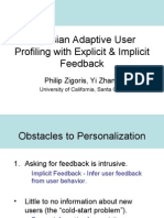 Bayesian Adaptive User Profiling With Explicit & Implicit Feedback (Slides)