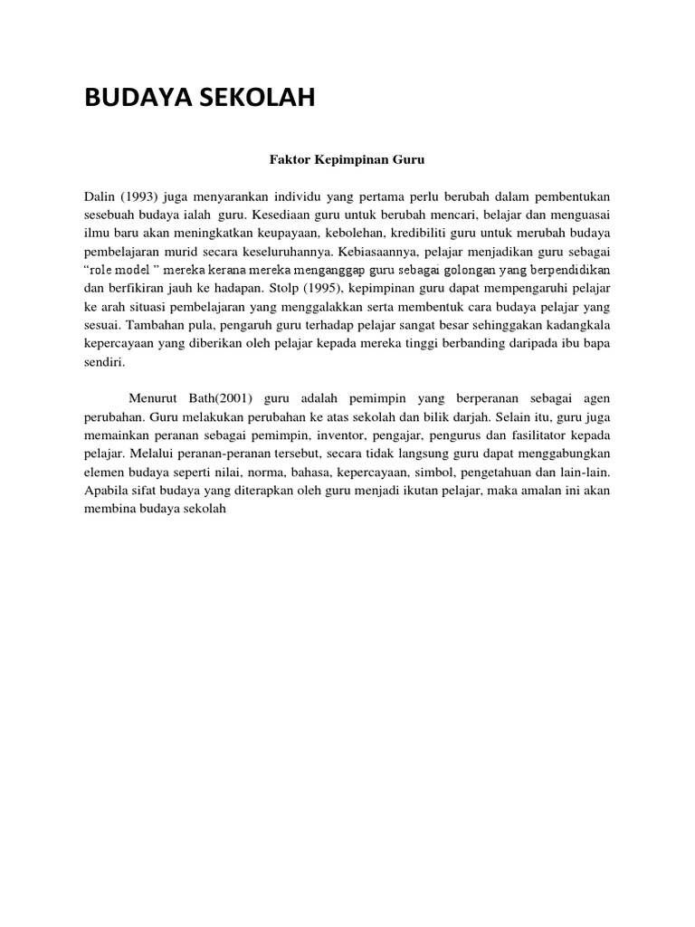Budaya Sekolah Pdf