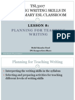 TSL3107 Teaching Writing Skills in The Primary Esl Classroom