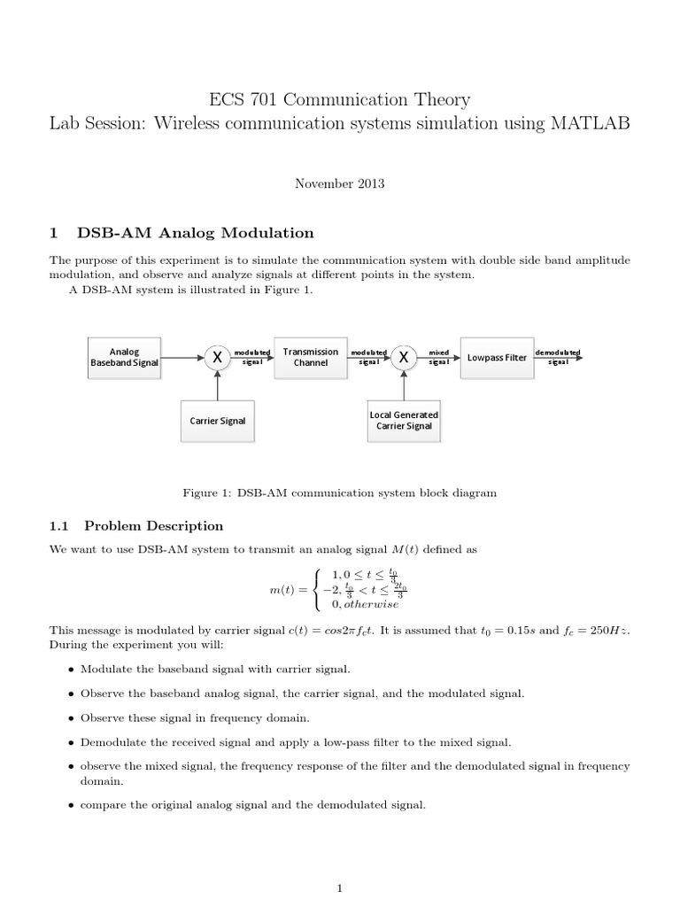Simulating Wireless Communication Systems Using MATLAB: An Analysis of ...
