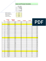 Term Loan For Land-Interest and Principal Calculation