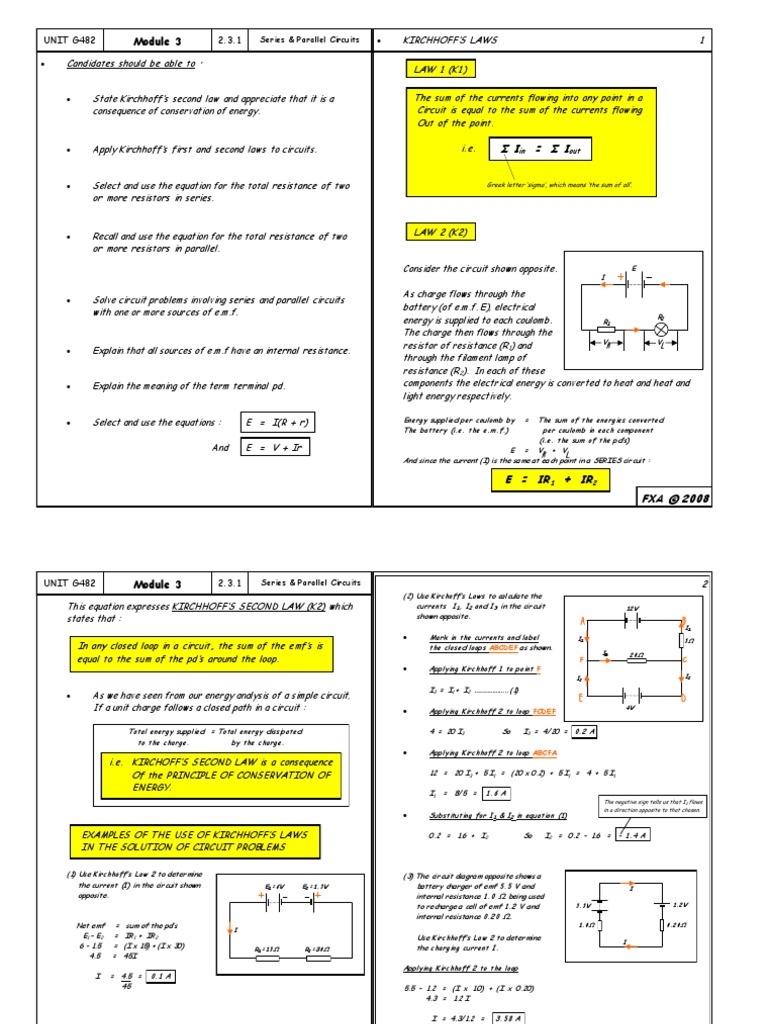 g482 Mod 3 2 3 1 Series and Parallel Circuits | PDF | Series And ...