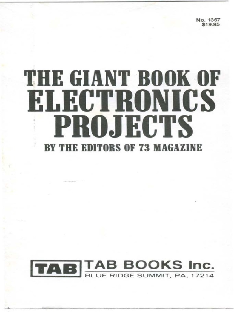 The Giant Book of Electronics Projects | PDF | Rectifier | Amplifier