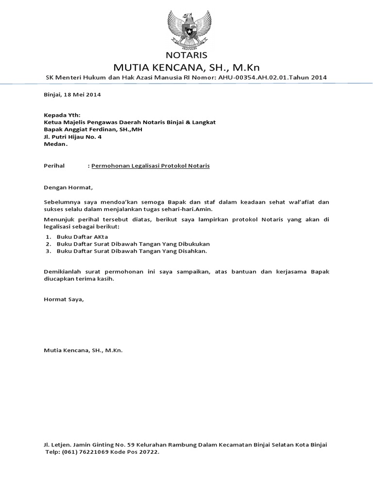 Kop Surat Notaris