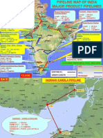 Major Oil Pipelines in India Connecting Key Cities