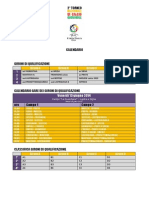 Calendario Coppa Italia Open U11 - 2014