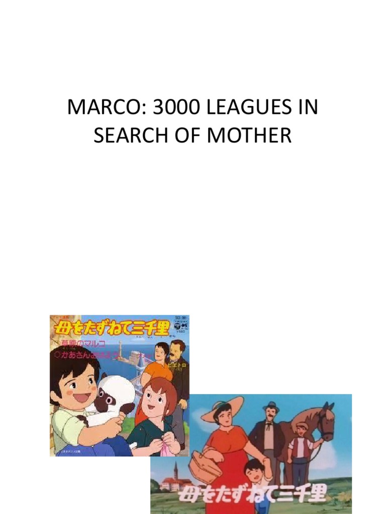 Marco 3000 Leagues in Search of Mother PDF