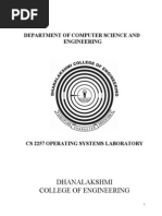 Operating System Lab Manual - CS2257